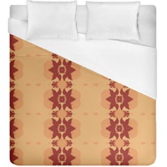 Brown Flower Duvet Cover (king Size)