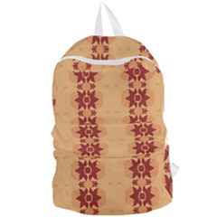 Brown Flower Foldable Lightweight Backpack by HermanTelo