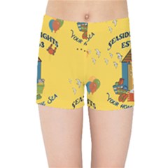 Seaside Heights Beach Club 1960s Kids  Sports Shorts by Alchemy