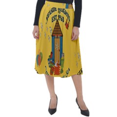 Seaside Heights Beach Club 1960s Classic Velour Midi Skirt 