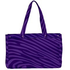 Pattern Texture Purple Canvas Work Bag