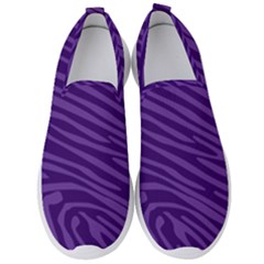 Pattern Texture Purple Men s Slip On Sneakers by Mariart