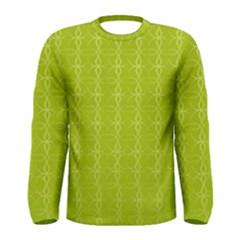 Background Texture Pattern Green Men s Long Sleeve Tee