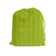 Background Texture Pattern Green Drawstring Pouch (xl)