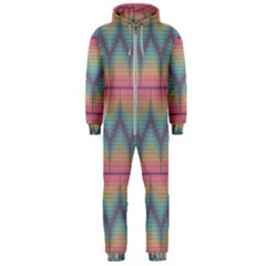 Pattern Background Texture Colorful Hooded Jumpsuit (men)  by HermanTelo