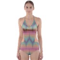 Pattern Background Texture Colorful Cut-Out One Piece Swimsuit View1