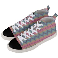 Pattern Background Texture Colorful Men s Mid-top Canvas Sneakers