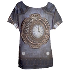 Elegant Steampunk Design Women s Oversized Tee by FantasyWorld7