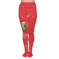 Make Christmas Great Again With Trump Face Maga Tights by snek