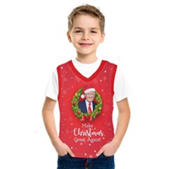 Make Christmas Great Again With Trump Face Maga Kids  Sportswear by snek