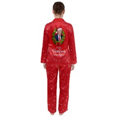 Make Christmas Great Again With Trump Face Maga Satin Long Sleeve Pyjamas Set by snek