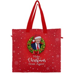 Make Christmas Great Again With Trump Face Maga Canvas Travel Bag by snek
