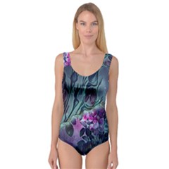 Decorative Floral Design Princess Tank Leotard  by FantasyWorld7