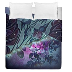 Decorative Floral Design Duvet Cover Double Side (queen Size) by FantasyWorld7