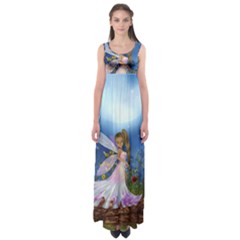 Little Fairy In The Night Empire Waist Maxi Dress by FantasyWorld7