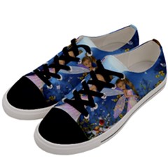 Little Fairy In The Night Men s Low Top Canvas Sneakers by FantasyWorld7