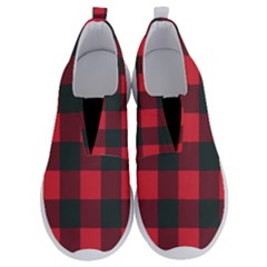 Canadian Lumberjack Red And Black Plaid Canada No Lace Lightweight Shoes by snek