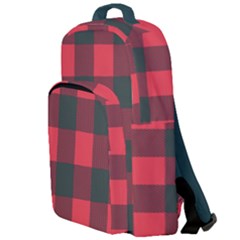 Canadian Lumberjack Red And Black Plaid Canada Double Compartment Backpack by snek