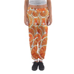 Oranges Background Texture Pattern Women s Jogger Sweatpants