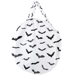 Bats Pattern Giant Round Zipper Tote by Sobalvarro