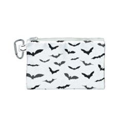 Bats Pattern Canvas Cosmetic Bag (small) by Sobalvarro