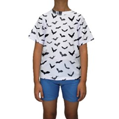 Bats Pattern Kids  Short Sleeve Swimwear by Sobalvarro