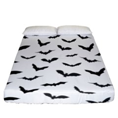 Bats Pattern Fitted Sheet (california King Size) by Sobalvarro