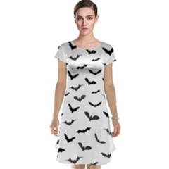 Bats Pattern Cap Sleeve Nightdress by Sobalvarro