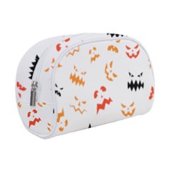 Pumpkin Faces Pattern Makeup Case (small) by Sobalvarro