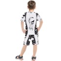 Wonderful Moon With Black Wolf Kids  Tee and Shorts Set View2