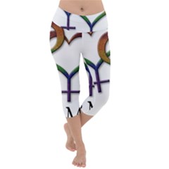 Mrs  And Mrs  Lightweight Velour Capri Yoga Leggings by LiveLoudGraphics