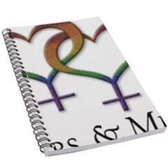 Mrs  And Mrs  5 5  X 8 5  Notebook by LiveLoudGraphics