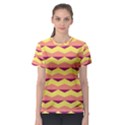 Background Colorful Chevron Women s Sport Mesh Tee View1