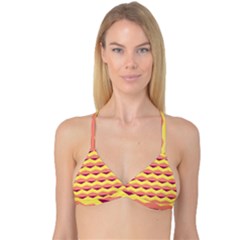 Background Colorful Chevron Reversible Tri Bikini Top