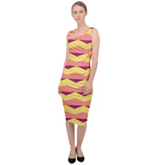 Background Colorful Chevron Sleeveless Pencil Dress by HermanTelo