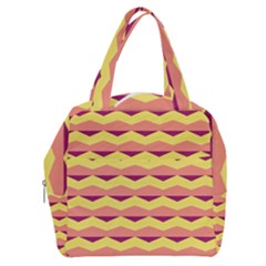Background Colorful Chevron Boxy Hand Bag by HermanTelo