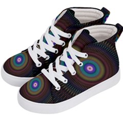 Artskop Kaleidoscope Pattern Kids  Hi-top Skate Sneakers