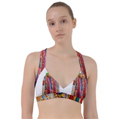 African Fabrics Fabrics Of Africa Front Fabrics Of Africa Back Sweetheart Sports Bra