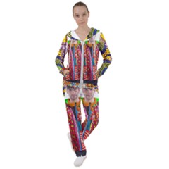 African Fabrics Fabrics Of Africa Front Fabrics Of Africa Back Women s Tracksuit