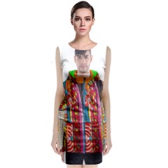 African Fabrics Fabrics Of Africa Front Fabrics Of Africa Back Sleeveless Velvet Midi Dress by dlmcguirt