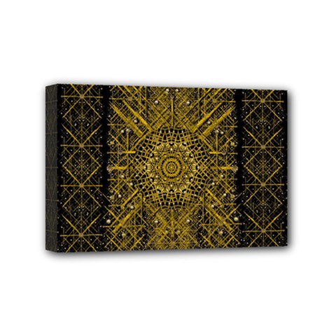 Stars For A Cool Medieval Golden Star Mini Canvas 6  X 4  (stretched) by pepitasart