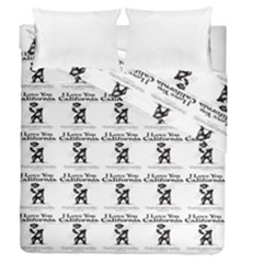 Iloveyoucalif Duvet Cover Double Side (queen Size) by ArtworkByPatrick