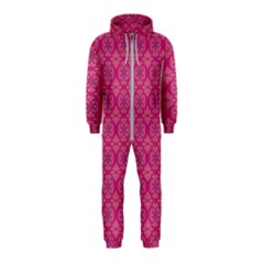 Background Texture Pattern Mandala Hooded Jumpsuit (kids)