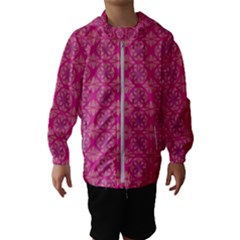 Background Texture Pattern Mandala Kids  Hooded Windbreaker by HermanTelo