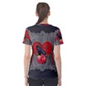 Wonderful Crow On A Heart Women s Cotton Tee View2
