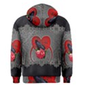 Wonderful Crow On A Heart Men s Zipper Hoodie View2