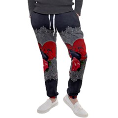 Wonderful Crow On A Heart Men s Jogger Sweatpants