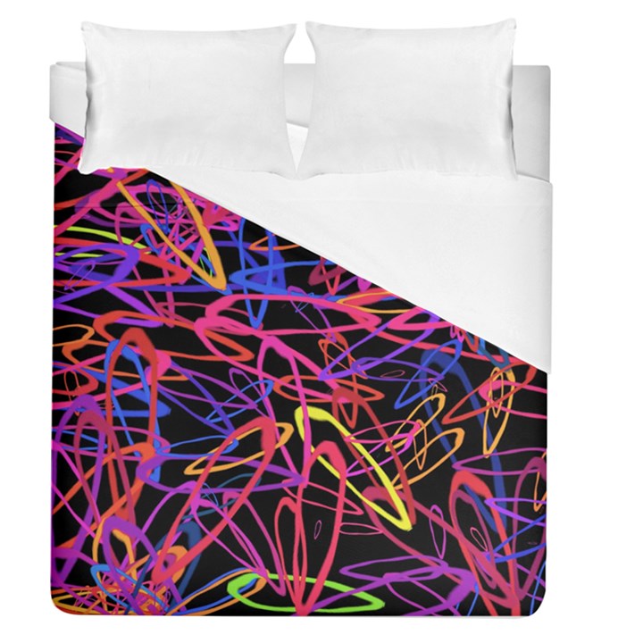 Abstrait Neon Colors Duvet Cover (Queen Size)