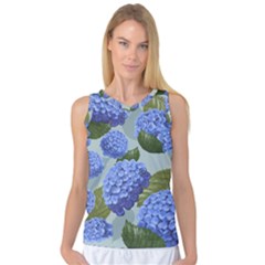 Hydrangea  Women s Basketball Tank Top by Sobalvarro