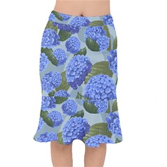 Hydrangea  Short Mermaid Skirt by Sobalvarro